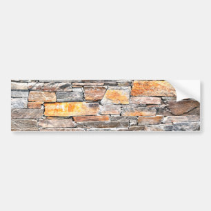 Flagstone natuursteen steen patroon bakstenen bumpersticker