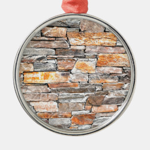 Flagstone natuursteen steen patroon bakstenen metalen ornament
