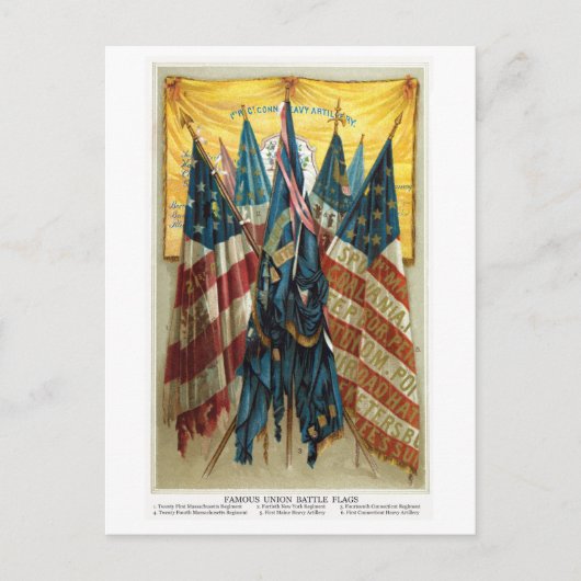 Flagunes nr. 3 voor burgeroorlog briefkaart (Voorkant)