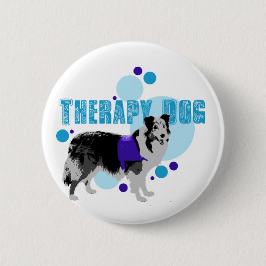 Flair-Therapy Dog 2 Ronde Button 5,7 Cm (Voorkant)