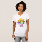 Flakon Pure spring blossom mit Frühlingsblumen T-shirt (Voorkant volledig)