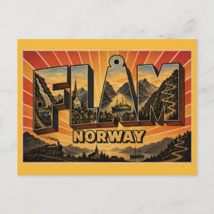 Flåm Noorwegen Spoorlijn Briefkaart