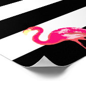 flamant, affiche flamingo, affiche de cuisine, (Coin)