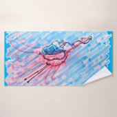 Flamant Hydraté (Serviette de bain)