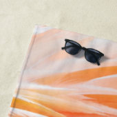 Flamant rose 1 Serviettes de plage (En situation)