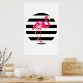 Flamant rose, affiche d'été tropicale, affiche de (Cuisine)