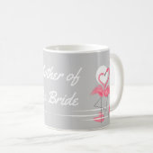Flamant rose Amour Mère de la mariée mug (Devant droit)