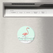 Flamant rose Aqua aimant (In Situ (Lave-vaisselle))