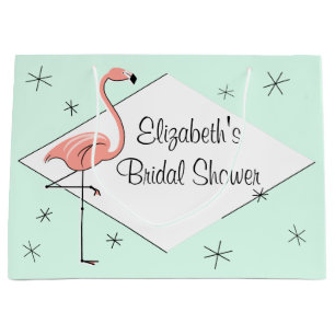 Flamant rose Aqua diamant Fête des mariées sac cad