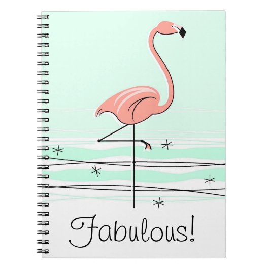 Flamant rose Aqua Fabulous ! carnet (Devant)