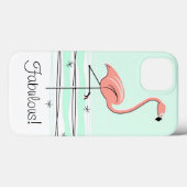 Flamant rose Aqua "Fabulous !" coque ipad (Verso (horizontal))