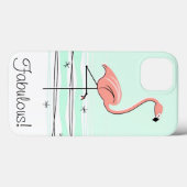 Flamant rose Aqua 'Fabulous ! ' iPad Mini coque (Verso (horizontal))
