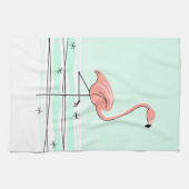 Flamant rose Aqua serviette de cuisine (Horizontal)