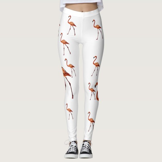 Flamant rose Art Leggings (Devant)