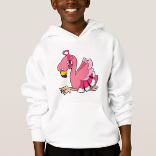 Flamant rose avec ruban