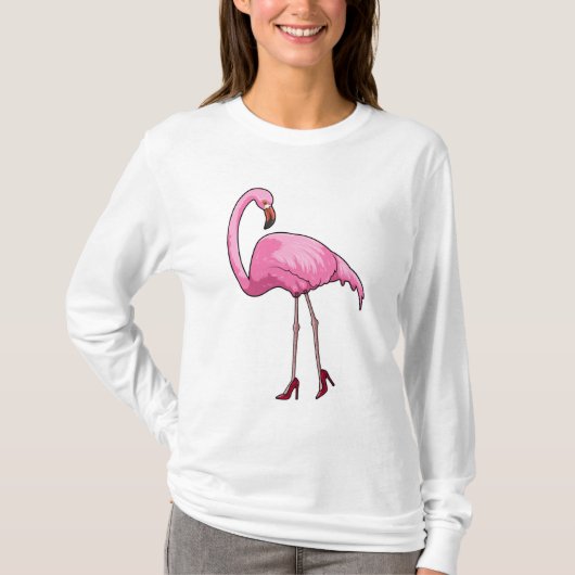 Flamant rose avec talons hauts (Devant)