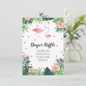 Flamant rose Baby shower à thème Déchets Carte Ra (Debout devant)