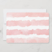 Flamant rose baby shower invitation fille aquarell (Dos)