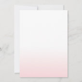 Flamant rose Baby shower invitation Tropical (Dos)