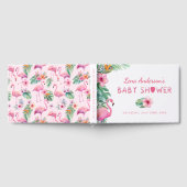 Flamant rose Baby shower Livre d'or pour filles (Complet)