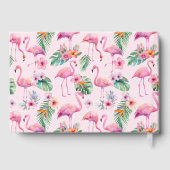 Flamant rose Baby shower Livre d'or pour filles (Verso)