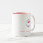 Flamant rose Beach Barre Mug (Devant droit)