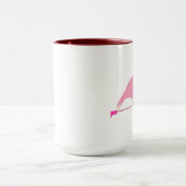 Flamant rose Black 15 oz Ringer Mug (Centre)
