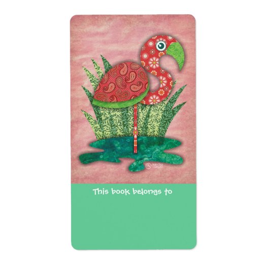 Flamant rose Boîtes Étiquettes (Devant)