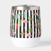 Flamant Rose Cactus Feuilles de Palmier Tropicales (Avant)