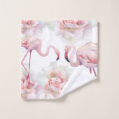 Flamant rose Collection Rose Ensemble de serviette (Gant de toilette)
