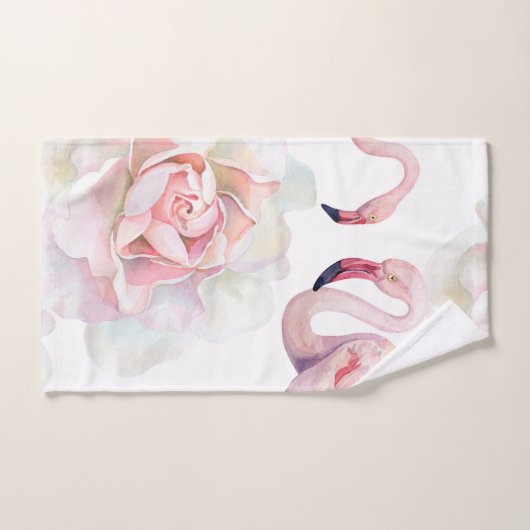 Flamant rose Collection Rose Ensemble de serviette (Serviette à main)