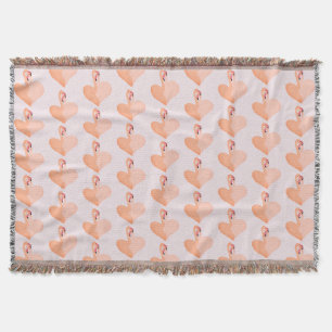 Flamant rose, Couverture de lancer du coeur