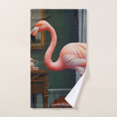 Flamant rose Cozy Corner (Serviette à main)