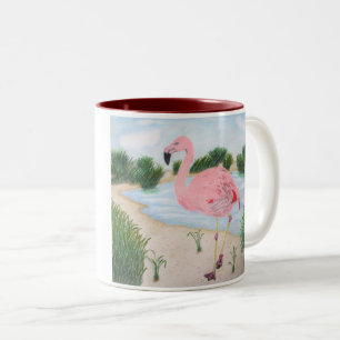 Flamant rose dans la Mug des Marais