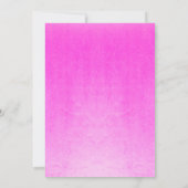 Flamant rose d'aquarelle Baby shower Invitation (Dos)