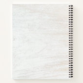 Flamant rose d'aquarelle rose Carnet spiral (Dos)