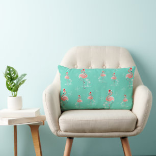 Flamant rose de Noël Groupe lombaire coussin