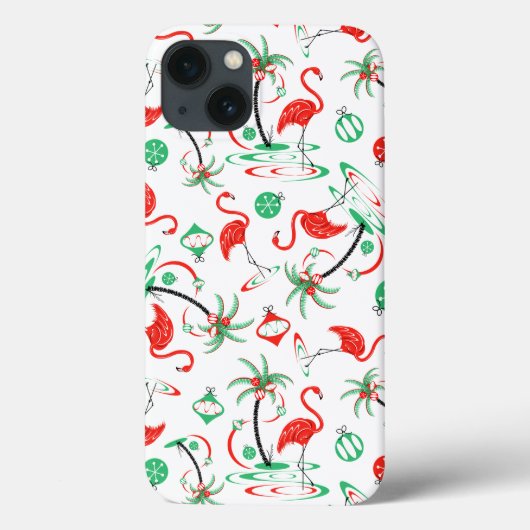 Flamant rose de Noël rouge coque ipad multiple (Verso)