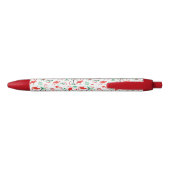 Flamant rose de Noël rouge Multi stylo (Dos)