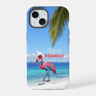 Flamant rose de retraite sur Tropical Beach