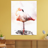 Flamant Rose Debout en Impression d'Art à l'Aquare (Insitu(Salon))