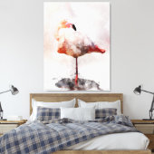 Flamant Rose Debout en Impression d'Art à l'Aquare (Insitu(Chambre))