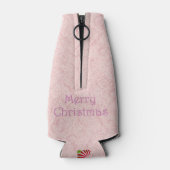 Flamant rose décoré de Noël Glacière bouteille (Dos)