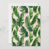 Flamant rose d'été Balloon Anniversaire Invitation (Dos)