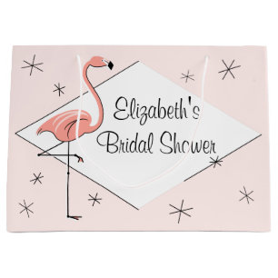 Flamant rose diamant rose Fête des mariées sac cad