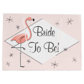 Flamant rose diamant rose Mariée To Be! sac cadeau (Dos)