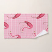 Flamant rose Disco Motif des années 80 rose (Serviette à main)