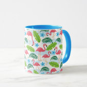 Flamant rose en Mug Paradise (Devant droit)