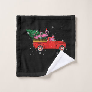Flamant rose équitation Camion Rouge Noël Noël 