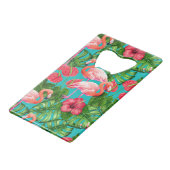 Flamant rose et aquarelle du jardin tropical (Devant Angle)